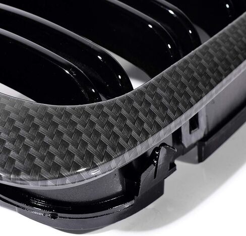 Astra Depot Carbon Fiber Color Front Kidney Grill Compatible For BMW 3 Series 1999-2002 E46 M3 323 i/is 325Ci 328 i/is/Ci 330Ci 2 Doors Grilles, Dual Slats in Kuwait