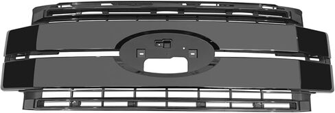 Front Upper Grille Compatible with 2017 2018 2019 fo-rd F250 F350 F450 Super Duty 6.2L 6.7L 6.8L Grill Glossy Black #HC3Z8200CC in Saudi Arabia