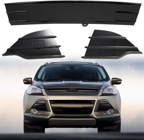 Front Grille Fit for Ford Escape S&SE&Titanium 2013-2016 Front Bumper Lower Grille Grill 3Pcs FO1036154 FO1038124 FO1039124 (W/O Chrome Trim) in Saudi Arabia