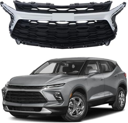 GXYWADY الشبكة الأمامية العلوية مع استبدال قالب تقليم الكروم لـ Blazer LT 2023 2024 in Kuwait