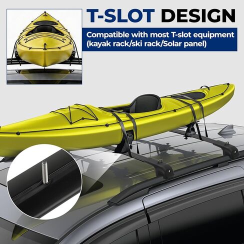 Roof Rack Cross Bars Compatible with Toyota Sienna 2011-2020, 300 LBS Anti-Theft Lockable Roof Rack Cross Bars with Folding Hooks, Aluminum Cargo Racks for Kayak, Luggage, Bike, Snowboard in Kuwait