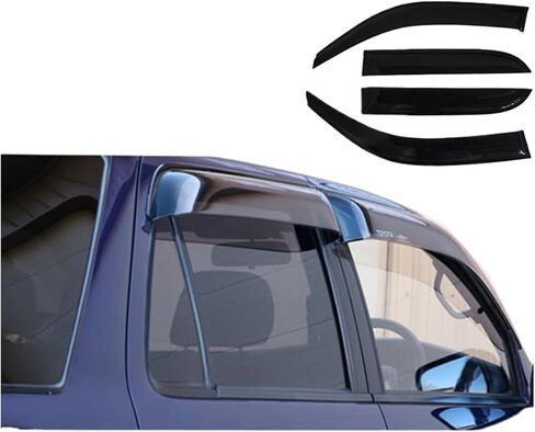 Window Visor Compatible For Toyota Hilux Surf 1996-2000 Car Window Deflector Visor Shade Weather Shield Sun Rain Guard in Saudi Arabia
