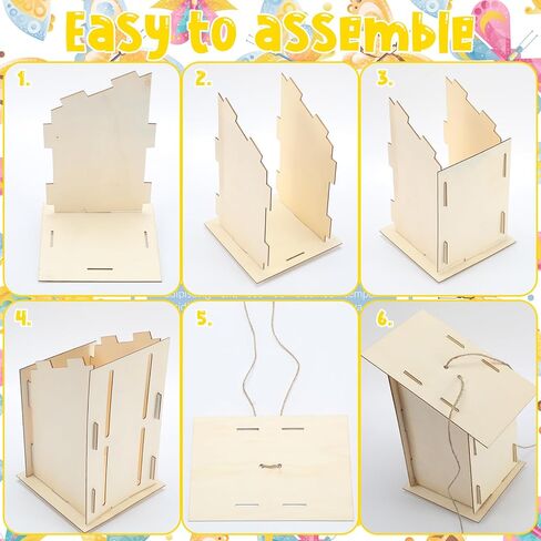 Fiwochic Butterfly House Kits for Kids, Makes 24 DIY Classroom Crafts Project and Learning Activities for Kids in Kuwait