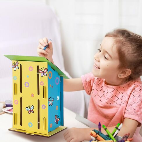Fiwochic Butterfly House Kits for Kids, Makes 24 DIY Classroom Crafts Project and Learning Activities for Kids in Kuwait