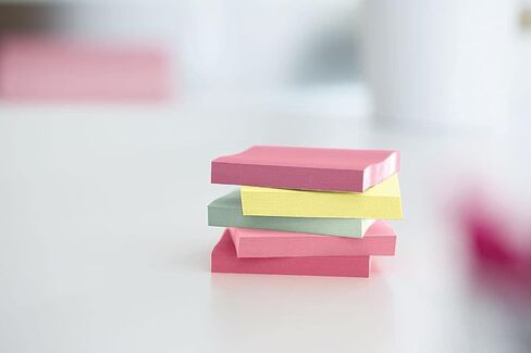 3M 653AST Post-It Note Pads, 1-1/2 x 2, Marseille Colors, 12 Pads/Pack in Kuwait
