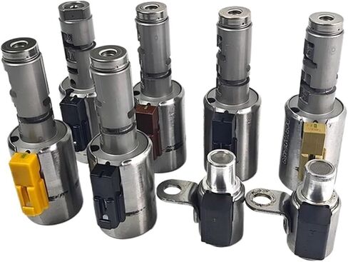8 Pcs 09G Large Valve Solenoids Transmission Solenoid Set Compatible For VW Audi Mini 2003-On TF-60SN TF60SN 6-speed in Saudi Arabia