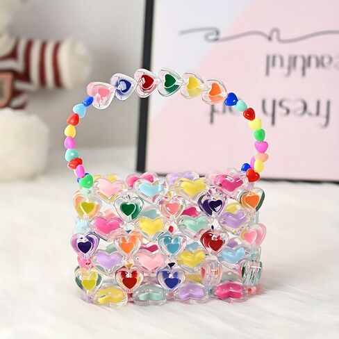 420 Adorable Acrylic Beads Set - Cute Mixed Shape Stars, Hearts, Flowers and Round Beads for DIY Jewelry, Hair Accessories and Crafts in Kuwait