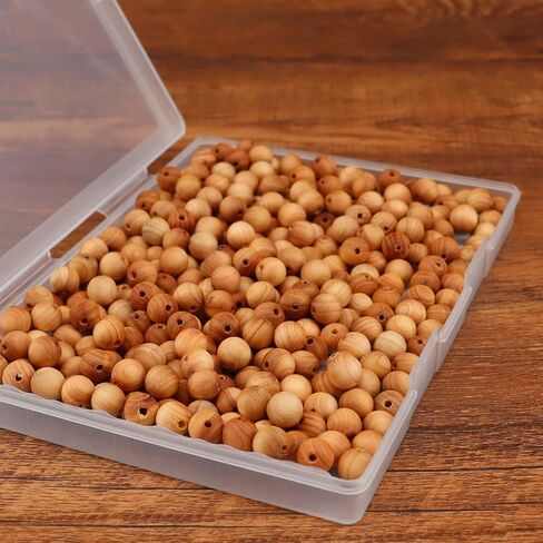 320PCS 8mm Natural Wood Beads Thuja for Making Mala Beads Bracelet Necklace Jewelry DIY Has Pine Fragrance Cedar in Saudi Arabia
