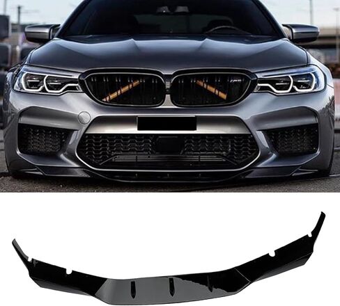 NINTE الجبهة الشفاه ل 2018 2019 2020 BMW M5 F90 لمعان أسود ABS رسمت 1 قطعة نمط الجبهة كابح مصد بشفة الفاصل in Kuwait