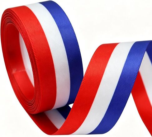 10 Yard 5/8 Inch Patriotic Ribbon,4th of July Ribbon,American Flag Ribbon (Stars&Stripes) in Saudi Arabia