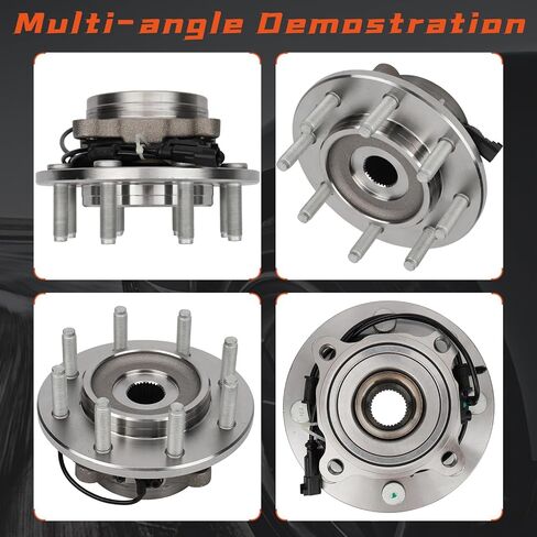 515101 Front Wheel Hub & Bearing Assembly for 2006-2008 Dodge Ram 1500/2500/3500 Truck 2006 07 08, 4x4 4WD, 8 Lug w/ABS in Kuwait