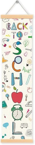 Welcome Back We Missed You So Much Porch Banner Vertical Door Banner for Classroom Teacher Welcome Decorations First Day of School Hanging Wall Backdrop School Party Decor for Indoor and Outdoor in Saudi Arabia