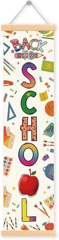 Welcome Back We Missed You So Much Porch Banner Vertical Door Banner for Classroom Teacher Welcome Decorations First Day of School Hanging Wall Backdrop School Party Decor for Indoor and Outdoor in Saudi Arabia