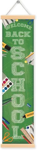 Welcome Back We Missed You So Much Porch Banner Vertical Door Banner for Classroom Teacher Welcome Decorations First Day of School Hanging Wall Backdrop School Party Decor for Indoor and Outdoor in Saudi Arabia