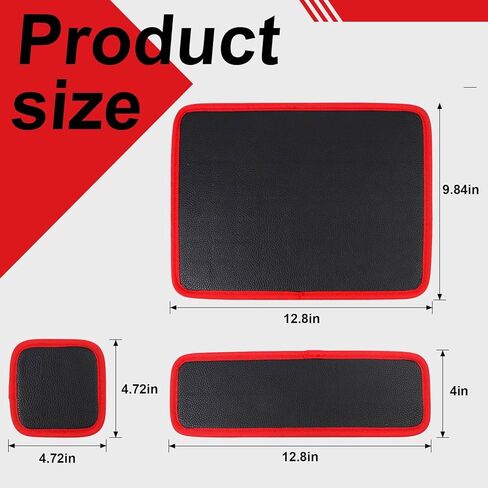 3-Piece Magnetic Tool Mat Set, Heavy-Duty Magnetic Parts Holder with 3 Sizes Non-Slip Trays, Suitable for Auto Repair and Workshop Organization, Gifts for Men, Birthday Gifts for Men in Saudi Arabia