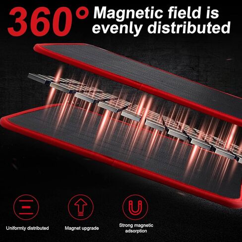 3-Piece Magnetic Tool Mat Set, Heavy-Duty Magnetic Parts Holder with 3 Sizes Non-Slip Trays, Suitable for Auto Repair and Workshop Organization, Gifts for Men, Birthday Gifts for Men in Saudi Arabia