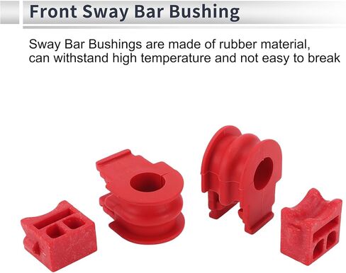 Front Stabilizer Bar Links with 2 Pcs Bushing for Nissan Rogue 2008-2013 Sway Bar Link Kits Suspension Bar End Links No.K750094/K750095/K201298 Red in Kuwait