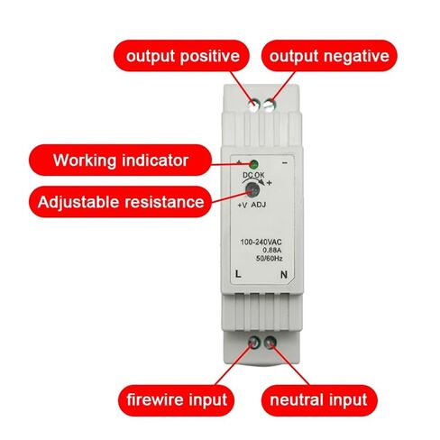 1pcs DC 12V 24V Switching Power Supply Rail Type Small Volume DR-15-0.63A 1.25A 5V 15V Transformer 15w(5V) in Kuwait