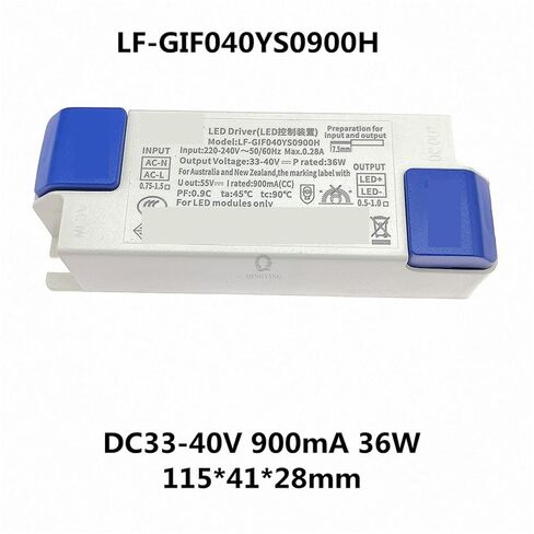 1pcs LED Driver LF-GIF040YS 800mA-1050mA DC33-40V PF 0.9 Free Flicker Lighting Transformer Power Supply(LF-GIF040YS0900H) in Kuwait