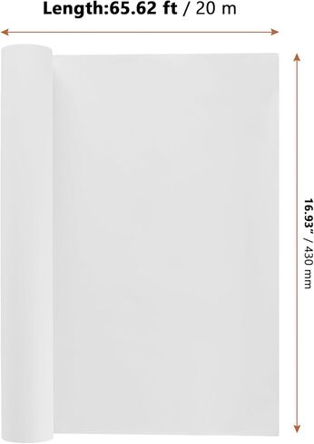 LEXININ 4 Pack 17 Inch x 65.6ft Large White Easel Drawing Paper Roll, Drawing Craft Paper Roll for Painting, DIY, Wrapping, Sketching in Kuwait