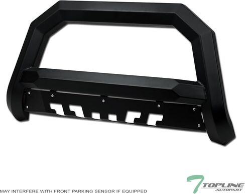7422452940919 Compatible with 1997-2002 Ford Expedition / 1997-2003 F150 F250 / 2004 Heritage / 1998-2002 Lincoln Navigator Matte Black AVT Style Angular Bull Bar Guard with Skid Plate in Kuwait