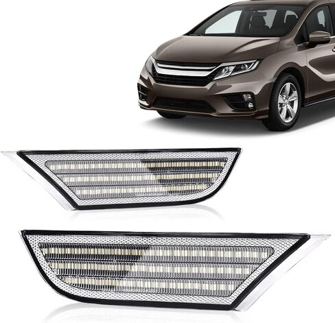 مصابيح إشارة الانعطاف، متوافقة مع Nissan Altima Base 2013-2017، تناسب Nissan Altima S 2013-2018، تناسب Nissan Altima SR 2016-2018، مصابيح ماركر مع لمبة وجانب السائق والراكب in Kuwait