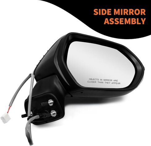 Right Passenger Side Mirror Assembly Compatible with Corolla 2020 2021 2022 Non-Heated Manual Folding and Power Paint to Match Replaces 8791002916PFM (3Pins) in Kuwait