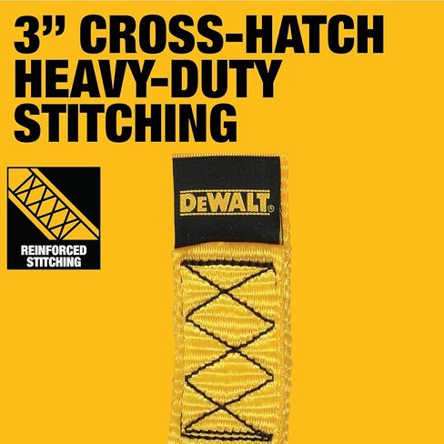 DEWALT DXBC80002 أسود/أصفر حلقات ناعمة فاخرة مقاس 1.7 بوصة × 18 بوصة - دعامة حمل شديدة التحمل (قوة كسر 11.000 رطل)، 4 عبوات in Kuwait