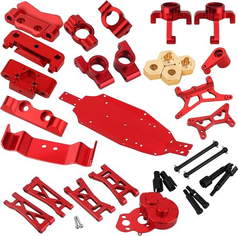 16 Sets Metal Chassis Upgrade Parts for 1/24 1/28 Buggy Losi Micro-B/Micro-T (Purple) in Saudi Arabia