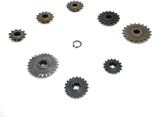 T8F 25H 11T 13T 14T 15T 17T 19T 20T 25T Fit for 47cc 49cc Front Pinion Sprocket Chain Cog MiN Moto Pocket Bike Scooter(T8F-20T) in Saudi Arabia