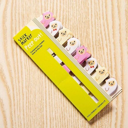 2pcs New Paper Cartoon Animals Marker Stationery Cartoon Memo Pad Notes Label Paper Stickers (6) in Kuwait