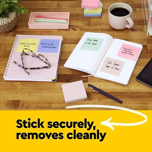 Post-it Notes, 3 inches by 3 inches, Canary Yellow, 100-Sheet Pads in 12-Count Packages (Pack of 2) in Kuwait