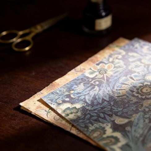 120Pcs Baroque Ruins Vintage Scrapbook Paper, 6.7x9.8 Inch Antique Single Side Printed Craft Paper, 6 Retro Designs (20 Sheets Each) for DIY Card Making, Journaling, Photo Album & Decoration in Kuwait
