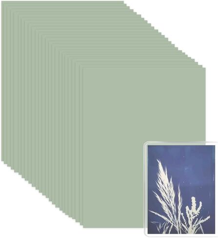 Sun Print Paper Kit Cyanotype Paper Blueprint Papers for Arts Crafts DIY Project High Sensitive Papers Fun Solar Craft Activities (25 Sheets & 1 PVC Cover) in Saudi Arabia