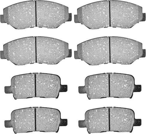 JLEO Front Rear Ceramic Brake Pads D914 D865 for 2003-2008 Honda Pilot Driver Passenger Side 8pcs in Kuwait