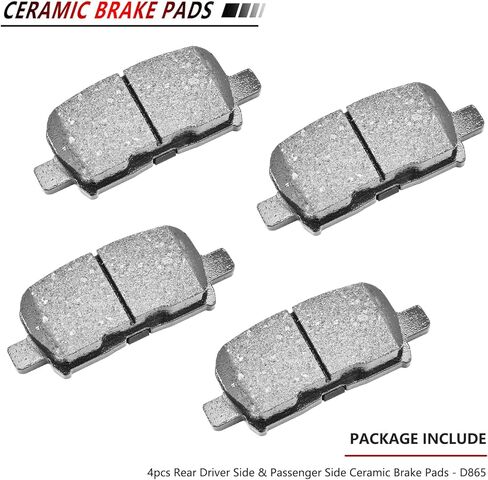 JLEO Front Rear Ceramic Brake Pads D914 D865 for 2003-2008 Honda Pilot Driver Passenger Side 8pcs in Kuwait