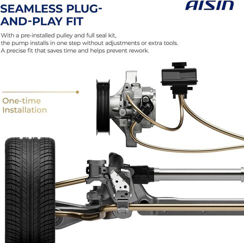 AISIN AFTERMARKET PSPN-00437 Power Steering Pump - Compatible with Nissan 370Z, INFINITI EX35, EX37, FX35, FX37, G35, G37, M35, M37, Q40, Q50, Q60, Q70, Q70L, QX50, QX70 - V6 3.5L 3.7L in Kuwait