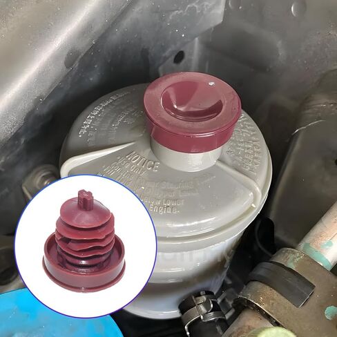 2PCS Car Hydraulic Power Steering Pump, Power Steering Fluid Pump Reservoir Cap Plug Cover Replaces 53697-SB3-952, Compatible with Odyssey Pilot Prelude Ridgeline CL MDX in Saudi Arabia