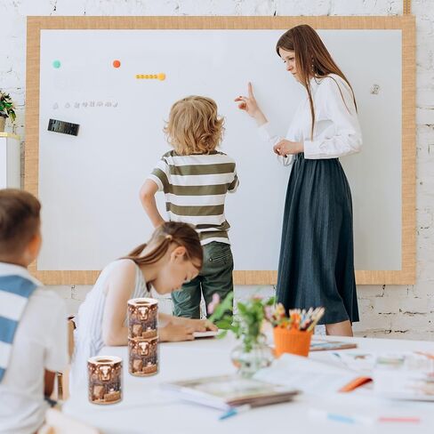 65.6Ft Burlap Bulletin Board Border Burlap Pattern Straight Border Trim Roll Brown Farmhouse Classroom Bulletin Board Decorations for Teacher Back to School Classroom Chalkboard Home Office Wall Decor in Saudi Arabia