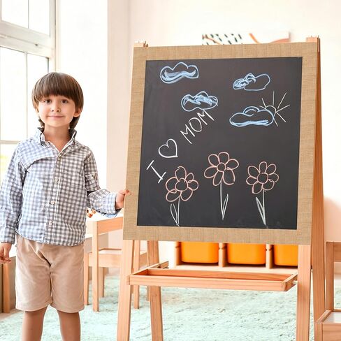 65.6Ft Burlap Bulletin Board Border Burlap Pattern Straight Border Trim Roll Brown Farmhouse Classroom Bulletin Board Decorations for Teacher Back to School Classroom Chalkboard Home Office Wall Decor in Saudi Arabia