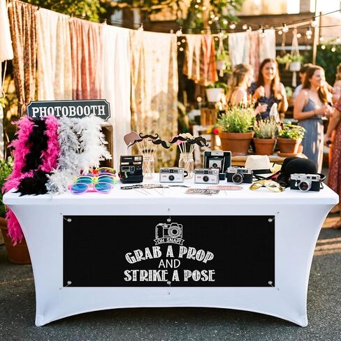Batiyeer 1x3ft Photo Booth Table Accessories Banner Graduation Photo Booth Props Sign, PVC Vinyl Hanging Background for Party Photography Decoration Class of 2026 Graduation Wedding Bachelorette in Kuwait