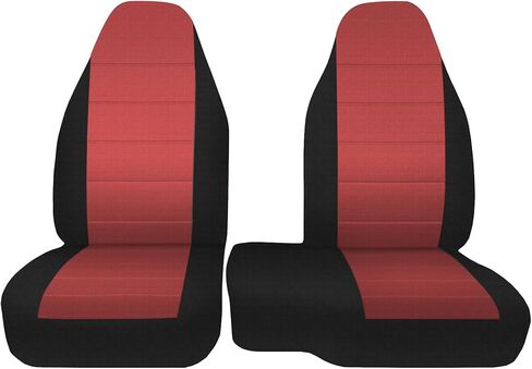 2Pcs 60/40 Cloth High Back Bench Seat Cover Fit for Ford Ranger XLT Front 1998 1999 2000 2001 2002 2003 Without Console Cover Gray in Saudi Arabia