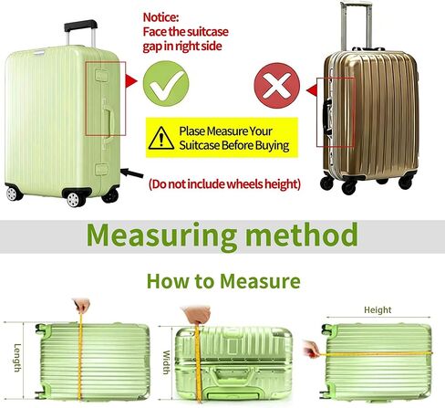 Luggage Cover Clear PVC Suitcase Covers for Luggage Suitcase Cover Protectors Waterproof Luggage Covers for Suitcase Tsa Approved Luggage Cover Protector 24inch (28inch) in Kuwait