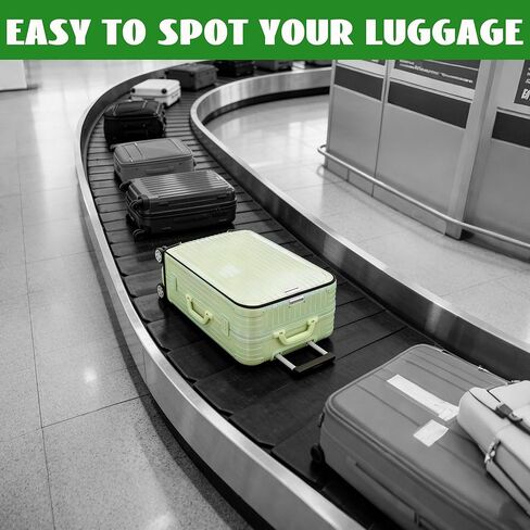 Luggage Cover Clear PVC Suitcase Covers for Luggage Suitcase Cover Protectors Waterproof Luggage Covers for Suitcase Tsa Approved Luggage Cover Protector 24inch (28inch) in Kuwait