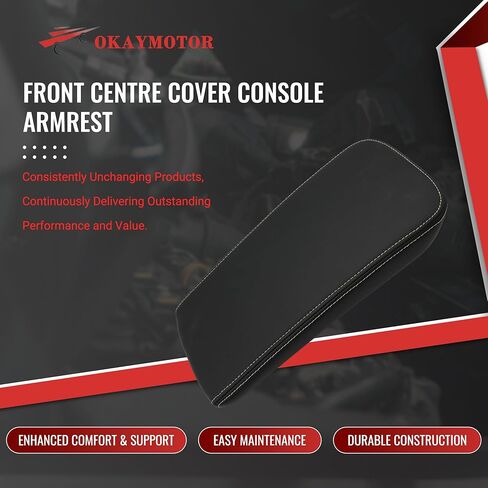 OKAY MOTOR 84422490 Front Centre Cover Console Armrest for 2014-2020 Chevrolet Impala, Center Console Cover Black Leather 23108288 in Kuwait