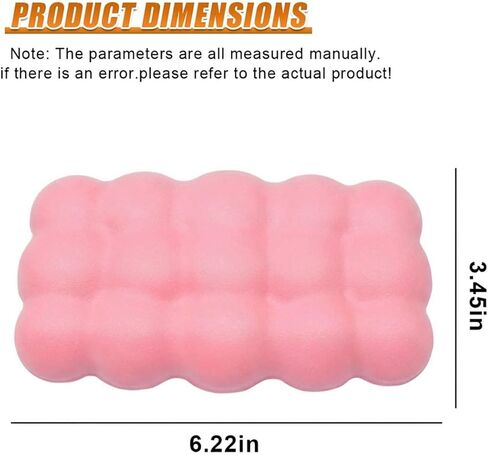 2PCS Cloud Shape Car Knee Cushion Pads, Soft Memory Foam Auto Center Console Support Mat for Knee Leg Elbow, Comfortable Vehicle Interior Armrest Pad Protector for Most Cars (Pink) in Saudi Arabia