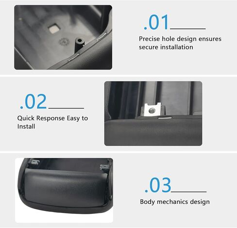 غطاء وحدة التحكم متوافق مع Ford Ranger 2004-2011 غطاء مسند ذراع وحدة التحكم المركزية غطاء أسود يحل محل 3L5Z-10644A22-AAC in Kuwait