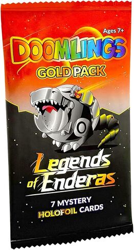 Doomlings Card Game: Legends of Enderas Expansion - Collectible Mystery Holofoils Gold Pack (7 New Holofoils) | 2-6 Players, Ages 7+ in Saudi Arabia