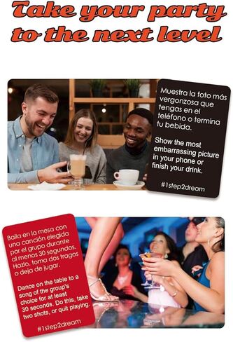 1step2ream Spanish Party Card Game | Interesting Bilingual Board Game at Night in Kuwait