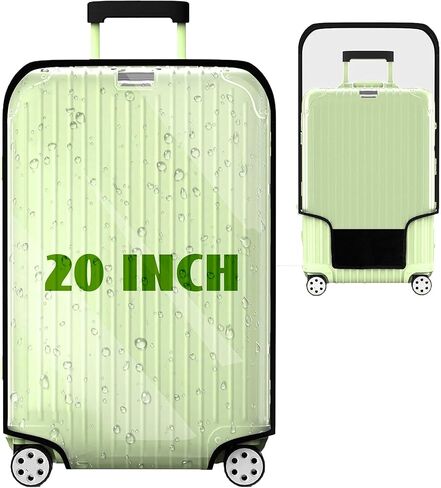 Luggage Cover Clear PVC Suitcase Covers for Luggage Suitcase Cover Protectors Waterproof Luggage Covers for Suitcase Tsa Approved Luggage Cover Protector 24inch (28inch) in Kuwait
